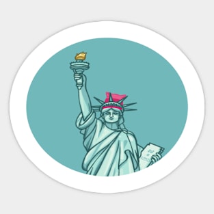 Lady Liberty P Hat Sticker